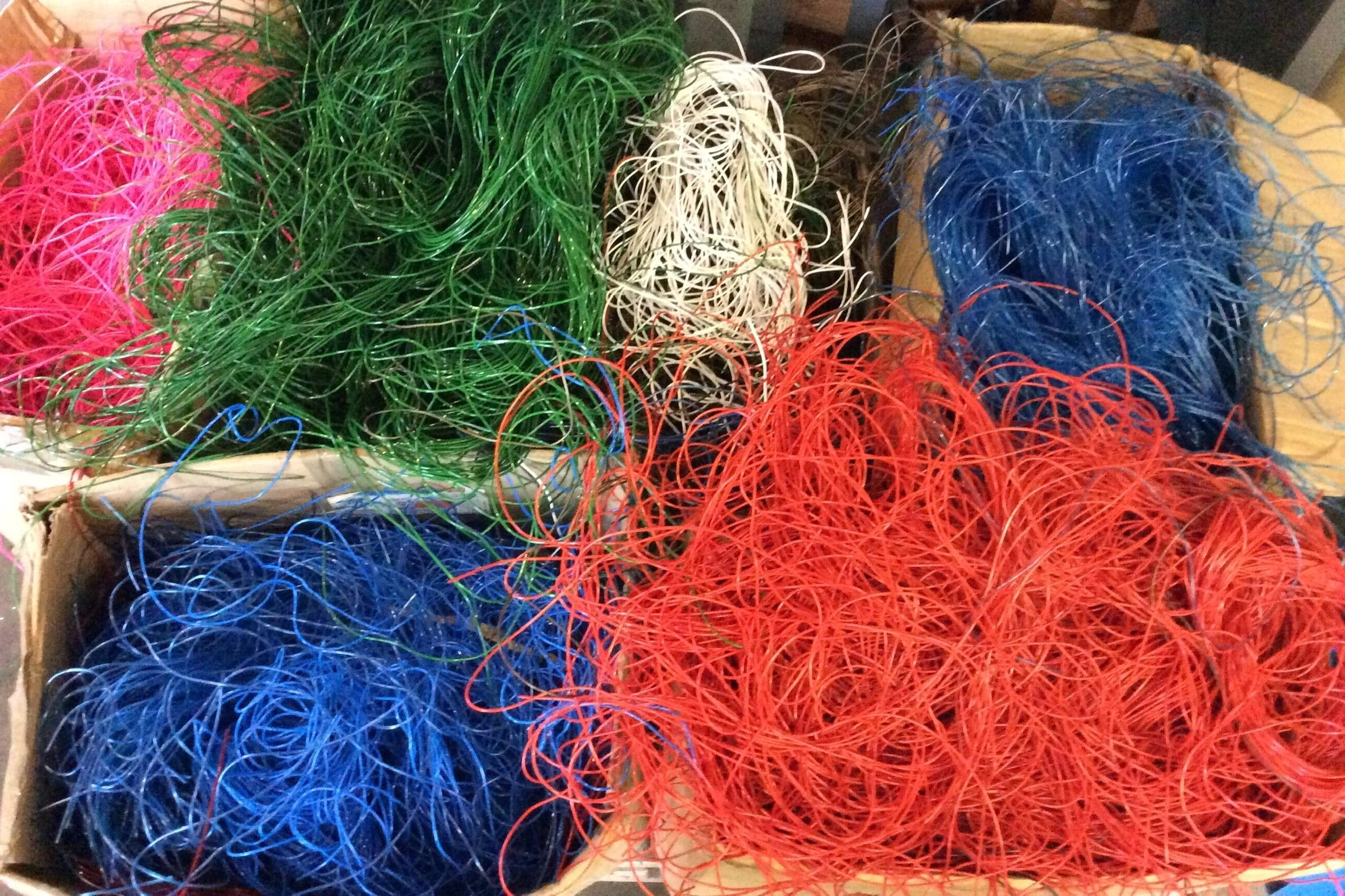 Scoubidous Bänder 20 x 1 Meter verschiedene Blautöne Neu 